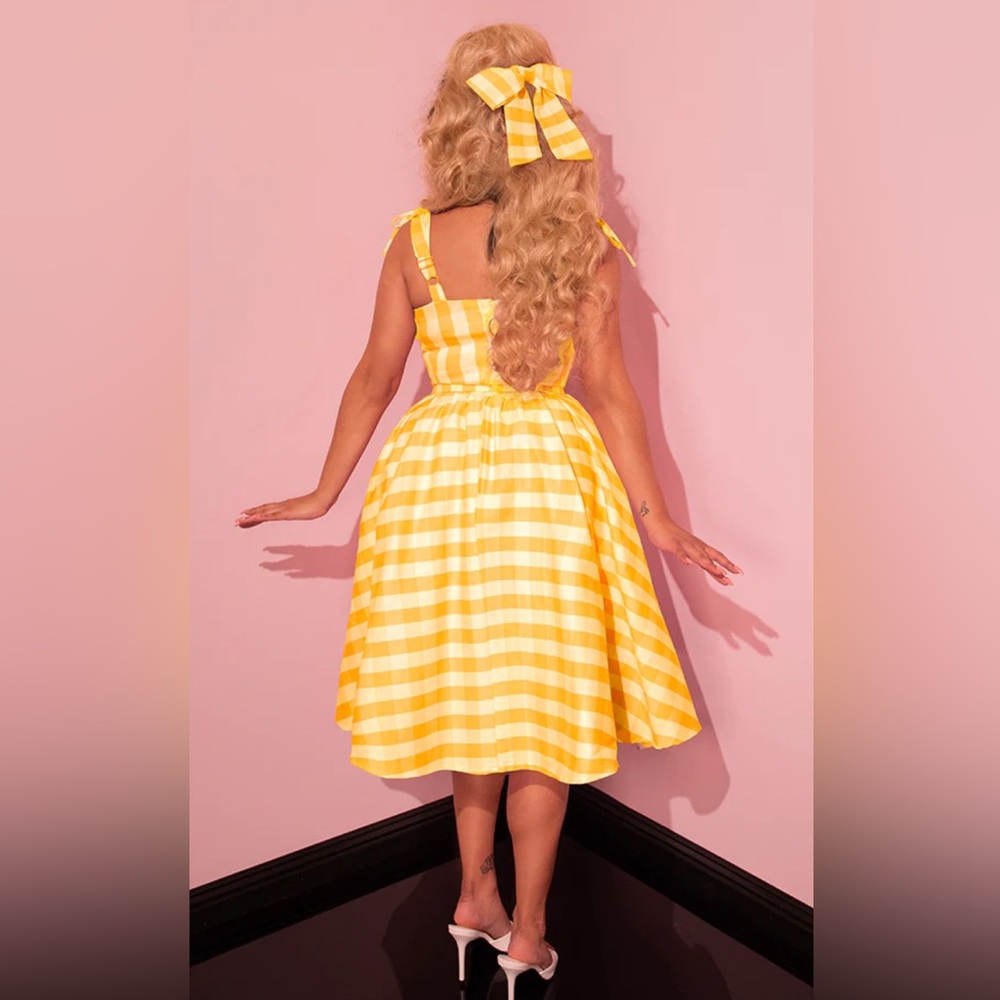 NWT Yellow Gingham Vixen Dreamhouse Dress 3X - Picture 3 of 4